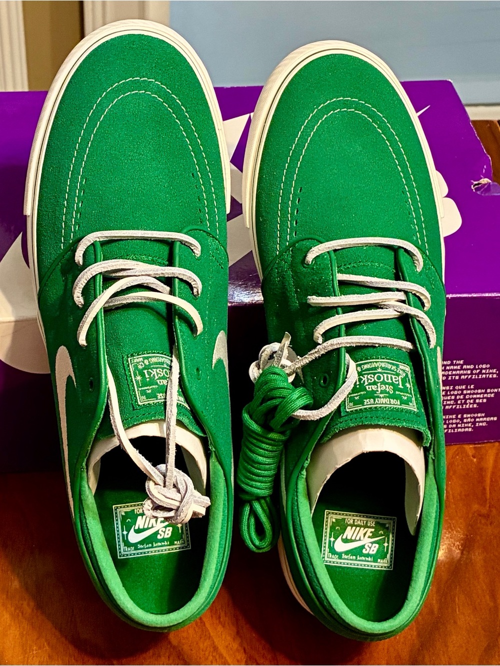 Nike SB Zoom Janoski OG+ Pine Green Suede Sneakers Men’s 11.5 New
